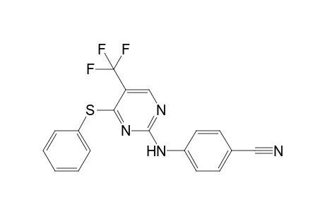 2-(4-cyanophenylamino)-4-phenylthio-5-(trifluoromethyl)pyrimidine