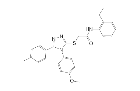 N-(2-ethylphenyl)-2-{[4-(4-methoxyphenyl)-5-(4-methylphenyl)-4H-1,2,4-triazol-3-yl]sulfanyl}acetamide