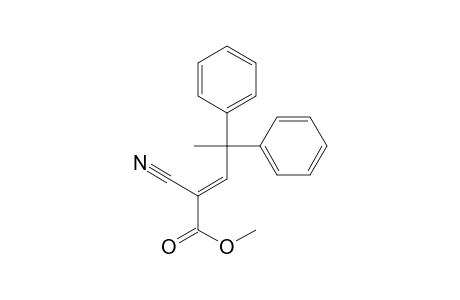 (E)-2-cyano-4,4-diphenyl-2-pentenoic acid methyl ester