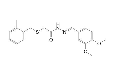 acetic acid, [[(2-methylphenyl)methyl]thio]-, 2-[(E)-(3,4-dimethoxyphenyl)methylidene]hydrazide