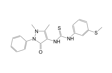 N-(1,5-dimethyl-3-oxo-2-phenyl-2,3-dihydro-1H-pyrazol-4-yl)-N'-[3-(methylsulfanyl)phenyl]thiourea