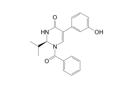 1-Benzoyl-(2S)-isopropyl-5-(3-hydroxyphenyl)-2,3-dihydro-4(1H)-pyrimidin-4-one