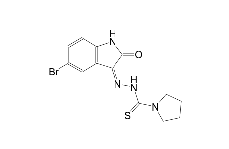 N'-[(3Z)-5-bromo-2-oxo-1,2-dihydro-3H-indol-3-ylidene]-1-pyrrolidinecarbothiohydrazide