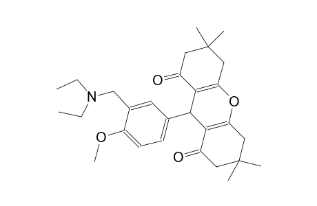 9-{3-[(diethylamino)methyl]-4-methoxyphenyl}-3,3,6,6-tetramethyl-3,4,5,6,7,9-hexahydro-1H-xanthene-1,8(2H)-dione