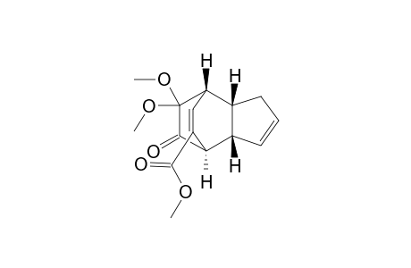 (1R*,2R*,6S*,7R*)-9,9-Dimethoxy-11-(methoxycarbonyl)tricyclo[5.2.2.0(2,6)]undeca-4,10-dien-8-one