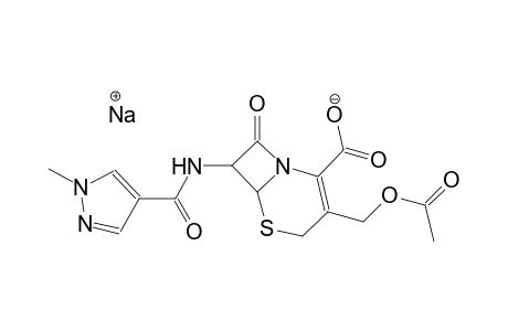 sodium 3-[(acetyloxy)methyl]-7-{[(1-methyl-1H-pyrazol-4-yl)carbonyl]amino}-8-oxo-5-thia-1-azabicyclo[4.2.0]oct-2-ene-2-carboxylate