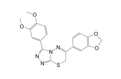 6-(1,3-benzodioxol-5-yl)-3-(3,4-dimethoxyphenyl)-7H-[1,2,4]triazolo[3,4-b][1,3,4]thiadiazine
