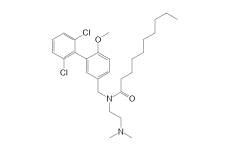 Decanoic acid (2',6'-dichloro-6-methoxybiphen-3-ylmethyl)-(2-dimethylaminoethyl)amide