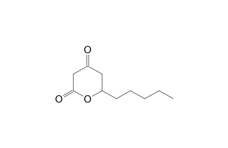2H-Pyran-2,4(3H)-dione, dihydro-6-pentyl-