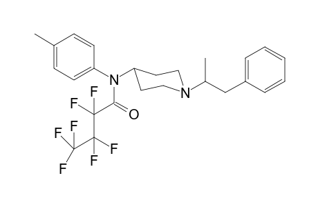 N-4-Methylphenyl-N-[1-(1-phenylpropan-2-yl)piperidin-4-yl]heptafluorobutanamide