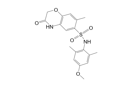 N-(4-methoxy-2,6-dimethylphenyl)-7-methyl-3-oxo-3,4-dihydro-2H-1,4-benzoxazine-6-sulfonamide