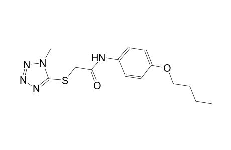 N-(4-butoxyphenyl)-2-[(1-methyl-1H-tetraazol-5-yl)sulfanyl]acetamide