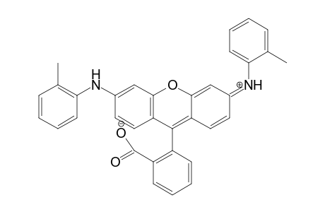 2-{6-[(2-Methylphenyl)amino]-3-[(2-methylphenyl)iminio]-3H-xanthen-9-yl}benzoate