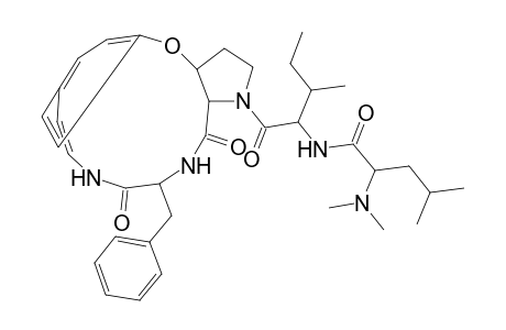 Pentanamide, 2-(dimethylamino)-4-methyl-N-[2-methyl-1-[[3,3a,11,12,13,14,15,15a-octahydro-12,15-dioxo-13-(phenylmethyl)-5,8-ethenopyrrolo[3,2-b][1,5,8]oxadiazacyclotetradecin-1(2H)-yl]carbonyl]butyl]-