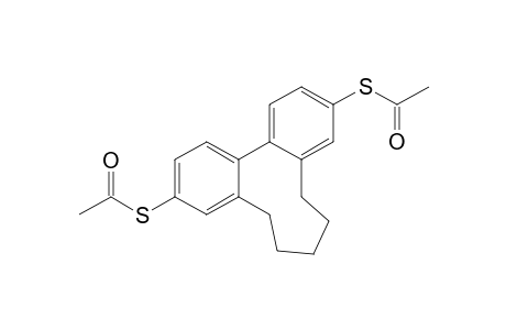 3,11-Bis(acetylsulfanyl)-6,7,8,9-tetrahydro-5H-dibenzo[a,c]cyclononene