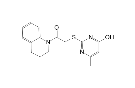 4-pyrimidinol, 2-[[2-(3,4-dihydro-1(2H)-quinolinyl)-2-oxoethyl]thio]-6-methyl-
