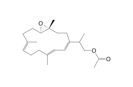 2-[(1R,4E,6E,10E,14R)-1,7,11-trimethyl-15-oxabicyclo[12.1.0]pentadeca-4,6,10-trien-4-yl]propyl acetate