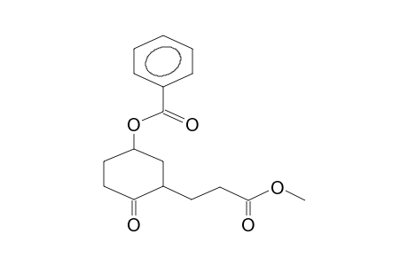 METHYL 3-(5'-BENZOYLOXYCYCLOHEXAN-2'-ONYL)PROPANOATE