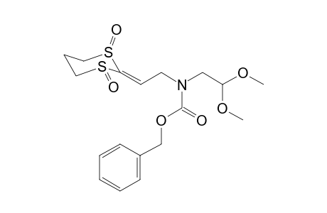 N-[2-(1,3-Dioxo-1.lamda.4,3.lamda.4-dithian-2-ylidene)ethyl]-N-(2,2-dimethoxyethyl)carbamic acid benzyl ester