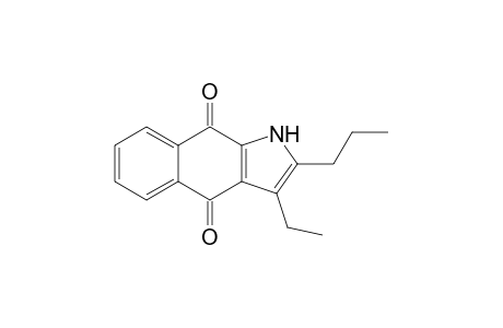 3-Ethyl-2-propyl-1H-benz[f]indole-4,9-dione