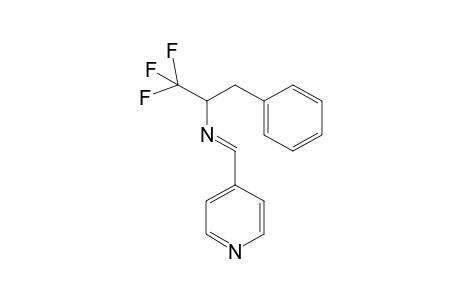 N-(4-Pyridylmethylidene)-1,1,1-trifluoro-3-phenyl-isopropylamine