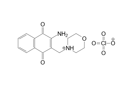 {N-(1',4'-Dihydro-1',4'-dioxo-2-aminonaphth-3'-yl)methyl}-morpholinium perchlorate
