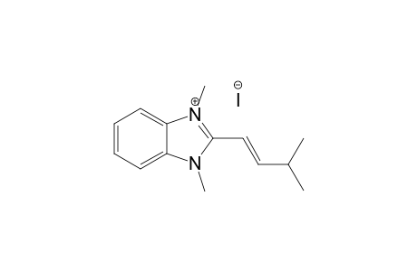 1,3-Dimethyl-2-(3-methylbut-1-enyl)-1H-benzo[d]imidazol-3-ium iodide