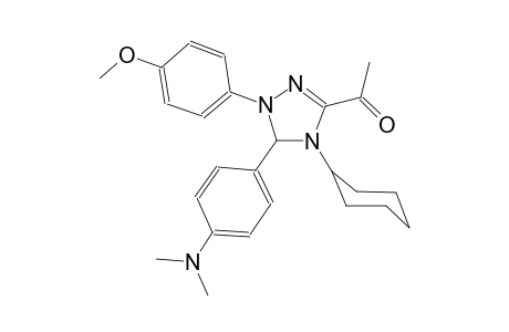 ethanone, 1-[4-cyclohexyl-5-[4-(dimethylamino)phenyl]-4,5-dihydro-1-(4-methoxyphenyl)-1H-1,2,4-triazol-3-yl]-