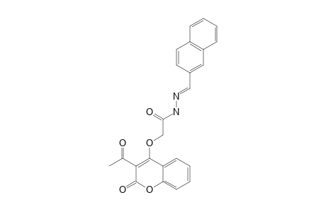 3-ACETYL-(E)-N-(BETA-NAPHTYL)-COUMARIN-4-OXY-ACETIC-HYDRAZONE