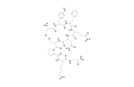 1-[19-amino-7-(2-amino-2-keto-ethyl)-10-(3-amino-3-keto-propyl)-13-(benzyl)-16-(4-hydroxybenzyl)-6,9,12,15,18-pentaketo-1,2-dithia-5,8,11,14,17-pentazacycloicosane-4-carbonyl]-N-[5-amino-1-[(2-amino-2-keto-ethyl)carbamoyl]pentyl]pyrrolidine-2-carboxamide