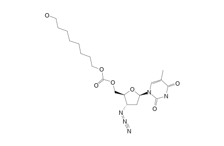 3'-AZIDO-3'-DEOXYTHYMIDIN-5'-YL-O-(8-HYDROXYOCTYL)-CARBONATE