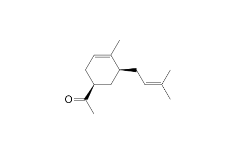 Ethanone, 1-[4-methyl-5-(3-methyl-2-butenyl)-3-cyclohexen-1-yl]-, cis-