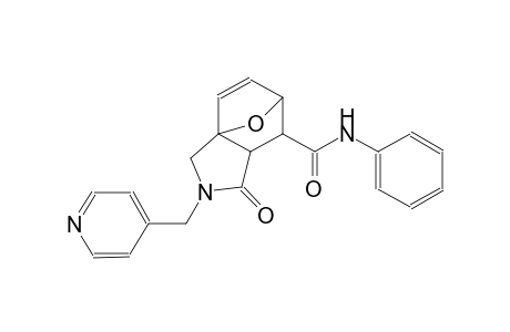 (3aS,6R)-1-oxo-N-phenyl-2-(pyridin-4-ylmethyl)-1,2,3,6,7,7a-hexahydro-3a,6-epoxyisoindole-7-carboxamide