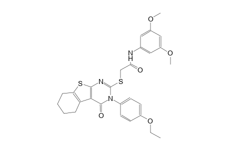 N-(3,5-dimethoxyphenyl)-2-{[3-(4-ethoxyphenyl)-4-oxo-3,4,5,6,7,8-hexahydro[1]benzothieno[2,3-d]pyrimidin-2-yl]sulfanyl}acetamide