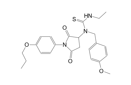 N-[2,5-dioxo-1-(4-propoxyphenyl)-3-pyrrolidinyl]-N'-ethyl-N-(4-methoxybenzyl)thiourea