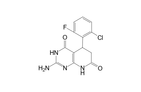 2-Amino-5-(2-chloro-6-fluorophenyl)-3H,4H,5H,6H,7H,8H-pyrido[2,3-d]pyrimidine-4,7-dione