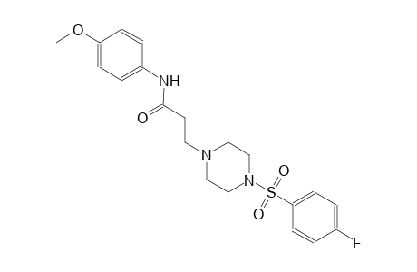3-(4-((4-fluorophenyl)sulfonyl)piperazin-1-yl)-N-(4-methoxyphenyl)propanamide