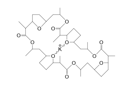 Nonactin-potassium complex cation