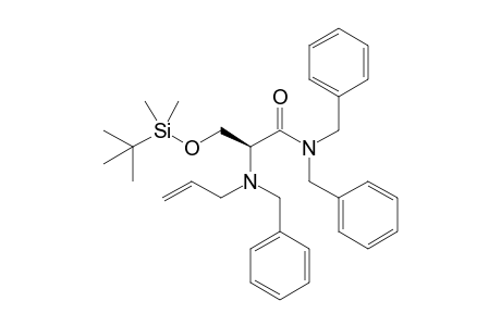 (2S)-2-[allyl(benzyl)amino]-N,N-dibenzyl-3-[tert-butyl(dimethyl)silyl]oxy-propionamide