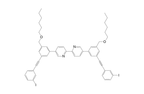 5-[3-(hexoxymethyl)-5-[2-(3-iodanylphenyl)ethynyl]phenyl]-2-[5-[3-(hexoxymethyl)-5-[2-(3-iodanylphenyl)ethynyl]phenyl]pyridin-2-yl]pyridine