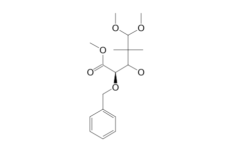 METHYL-(2S,3R)-2-BENZYLOXY-3-HYDROXY-5,5-DIMETHOXY-4,4-DIMETHYLPENTANOATE