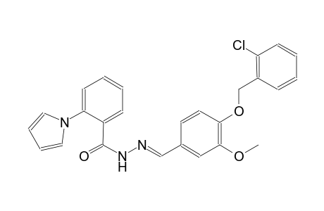 N'-((E)-{4-[(2-chlorobenzyl)oxy]-3-methoxyphenyl}methylidene)-2-(1H-pyrrol-1-yl)benzohydrazide