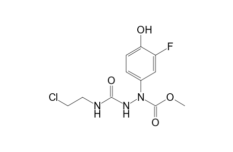 Methyl N-(2-chloroethylcarbamoylamino)-N-(3-fluoranyl-4-oxidanyl-phenyl)carbamate