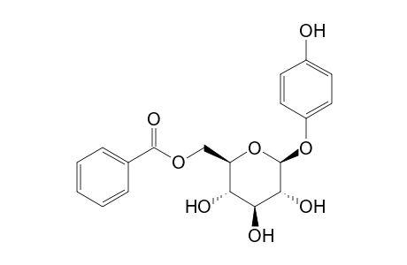 [(2R,3S,4S,5R,6S)-3,4,5-trihydroxy-6-(4-hydroxyphenoxy)oxan-2-yl]methyl benzoate