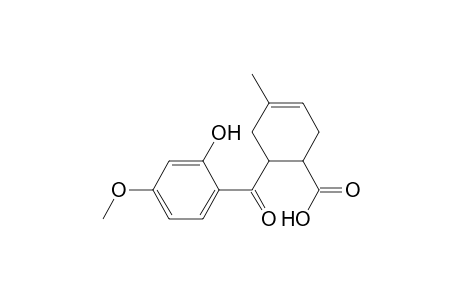 2-(2-Hydroxy-4-methoxybenzoyl)-4-methyl-4-cyclohexenecarboxylic acid