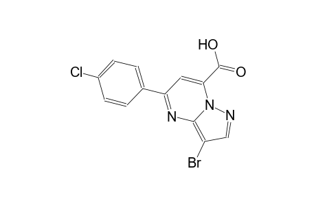 pyrazolo[1,5-a]pyrimidine-7-carboxylic acid, 3-bromo-5-(4-chlorophenyl)-
