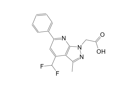 1H-pyrazolo[3,4-b]pyridine-1-acetic acid, 4-(difluoromethyl)-3-methyl-6-phenyl-