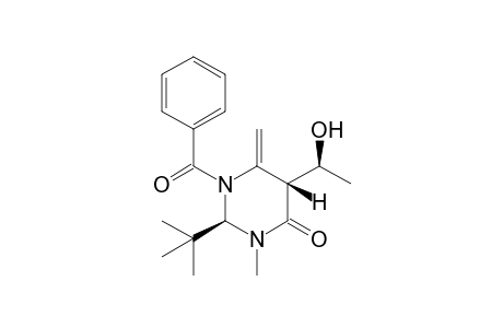 (2R,5R)-1-Benzoyl-2-tert-butyl-3-methyl-5-[1'(S)-hydroxyethyl]-6-methylenedihydropyrimidin-4-one
