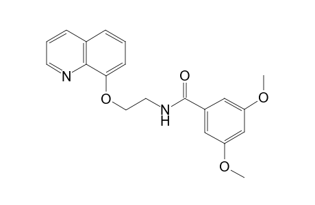 3,5-Dimethoxy-N-[2-(quinolin-8-yloxy)ethyl]benzamide