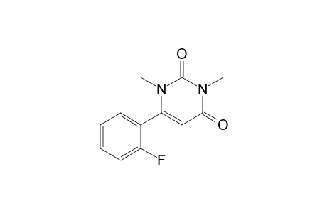 6-(2-fluorophenyl)-1,3-dimethyl-pyrimidine-2,4-dione
